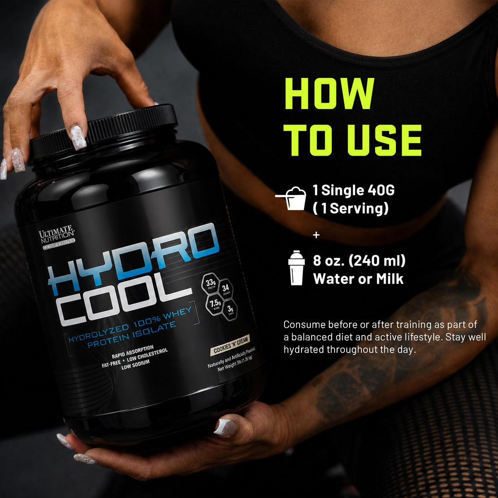 Ultimate Nutrition HydroCool Hydrolyzed Whey Protein Isolate Powder