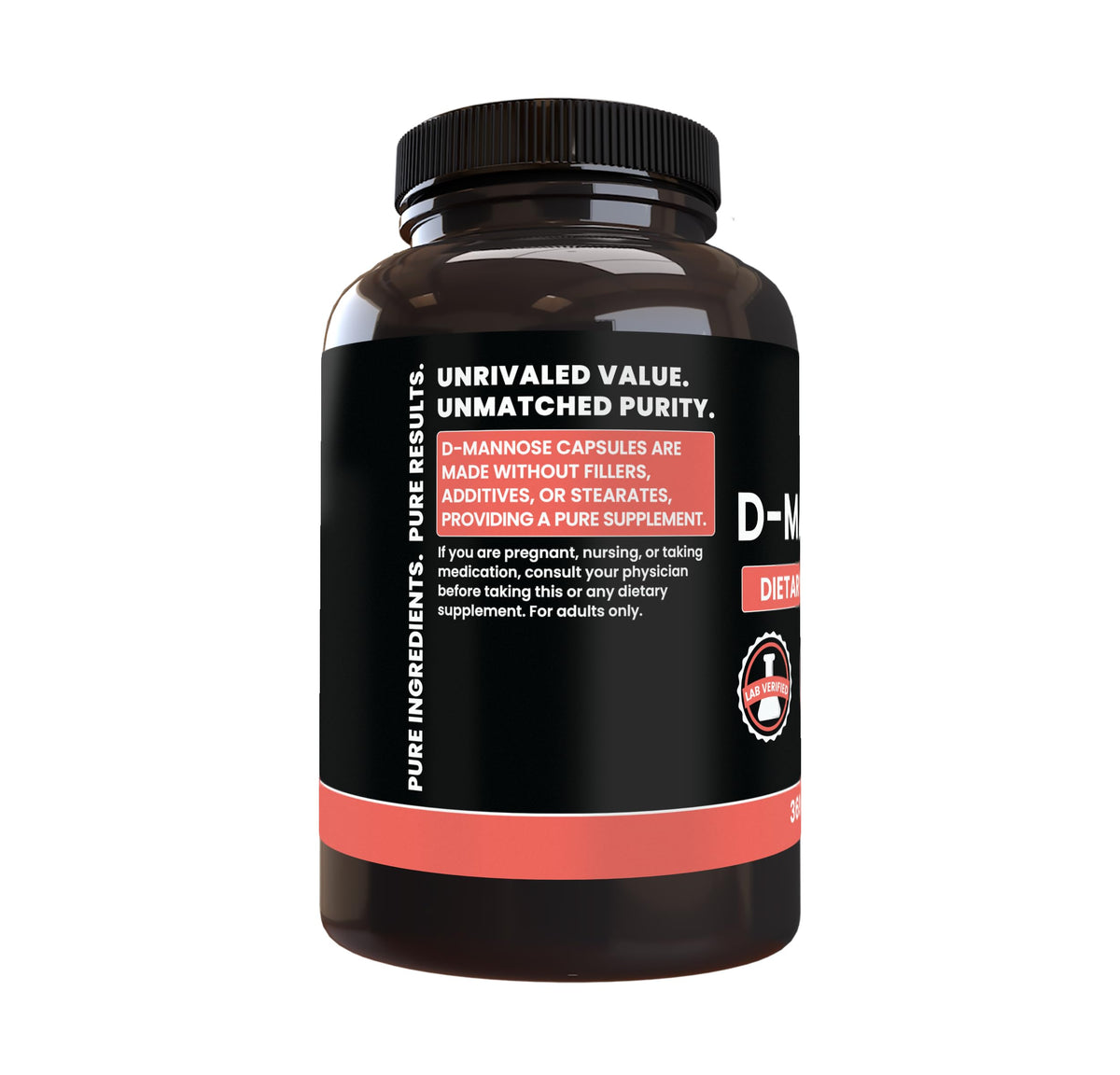 PURE ORIGINAL INGREDIENTS D-Mannose - 365 Capsules - image 3