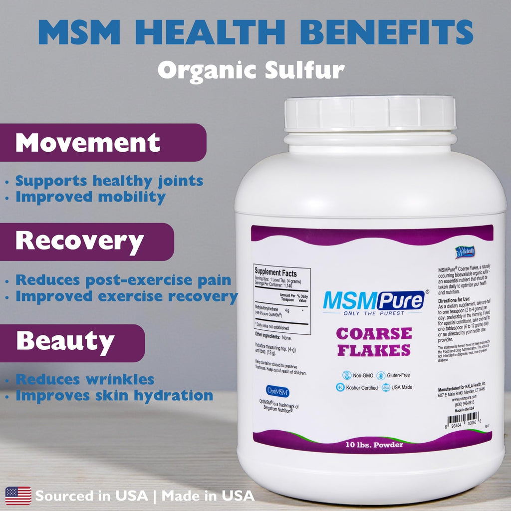 KALA HEALTH MSMPure MSM Powder Joint Support - 10 lb - image 2