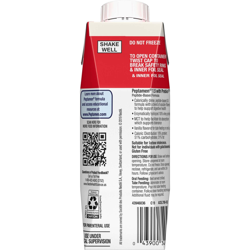 Peptamen 1.5 PREBIO1 Vanilla Peptide Formula - 24 Pack - image 2