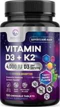 Nature's Peak Vitamin D3 K2-4000 IU Vitamin D3 & 200 mcg Vitamin K2