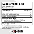 10X Health Turmeric Curcumin Liquid with D3 & B12 - 75 Fl Oz - image 2