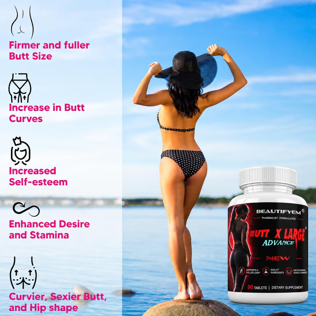 BEAUTIFYEM Butt X-Large Advance Booty Enhancement Tablets - 90 Tablets - image 2