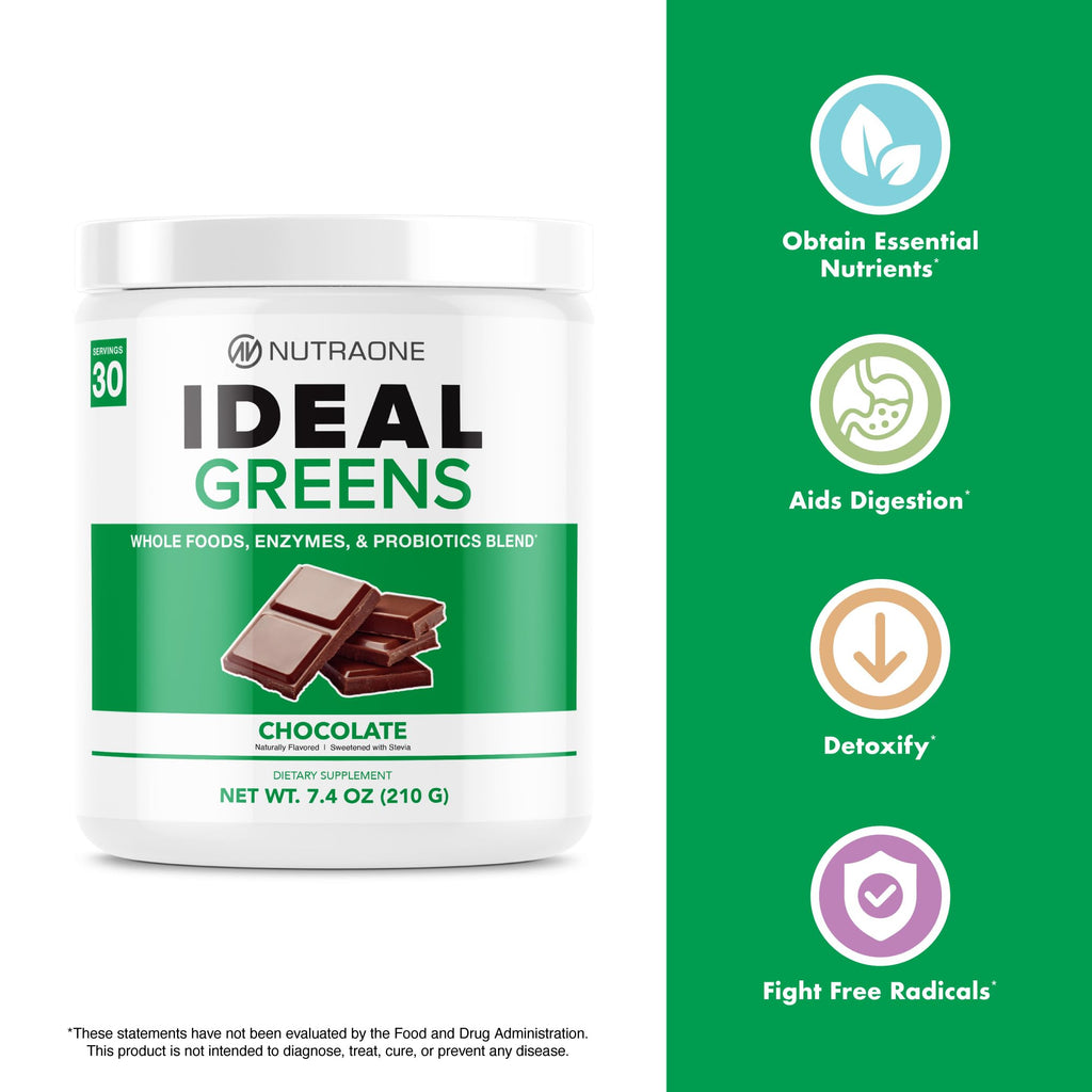 NutraOne Ideal Greens Antioxidant Superfood Powder Berry - 30 Servings - image 4