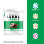 NutraOne Ideal Greens Antioxidant Superfood Powder Berry - 30 Servings - image 4