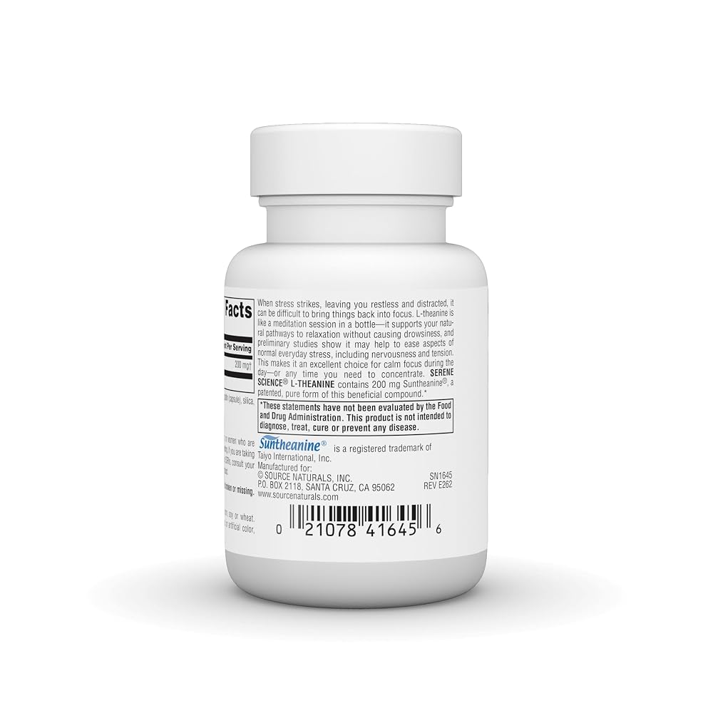 Source Naturals L-Theanine 200 mg - 30 Capsules - image 4