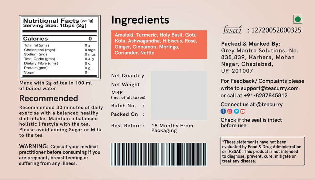 TEACURRY Collagen Tea for Bright Skin - 30 Tea Bags - image 9