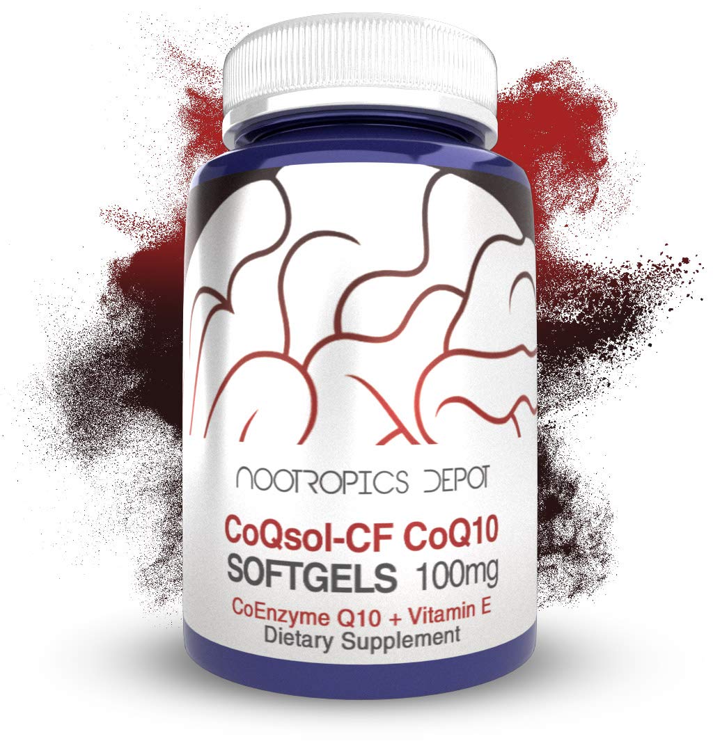 Nootropics Depot CoQ10 100mg Softgels for Cardiovascular Health - 120 Softgels