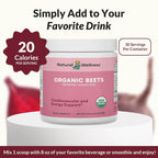 Natural Wellness Fermented Organic Beets Powder for Energy - 30 Servings - image 5