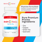 Brain Bean Opti Zinc Plus Immune Support - 60 Capsules - image 4