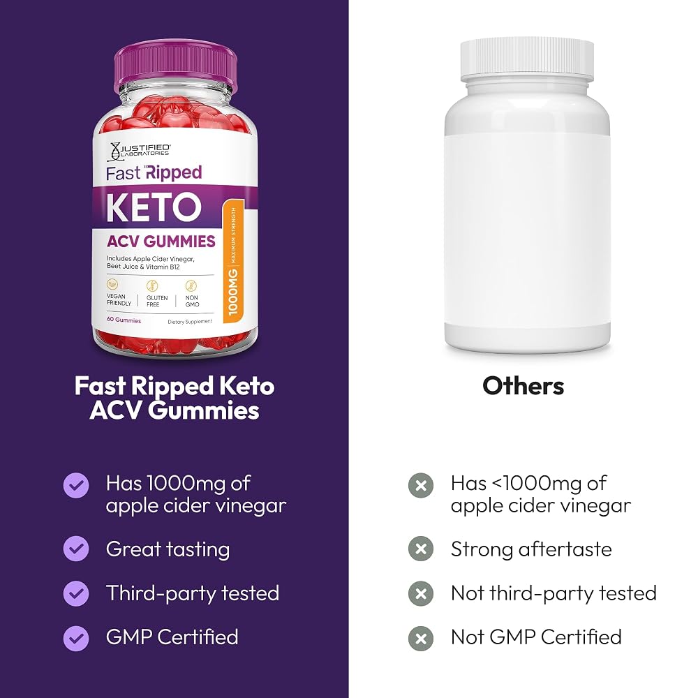 Justified Laboratories Fast Ripped Keto Gummies 1000MG