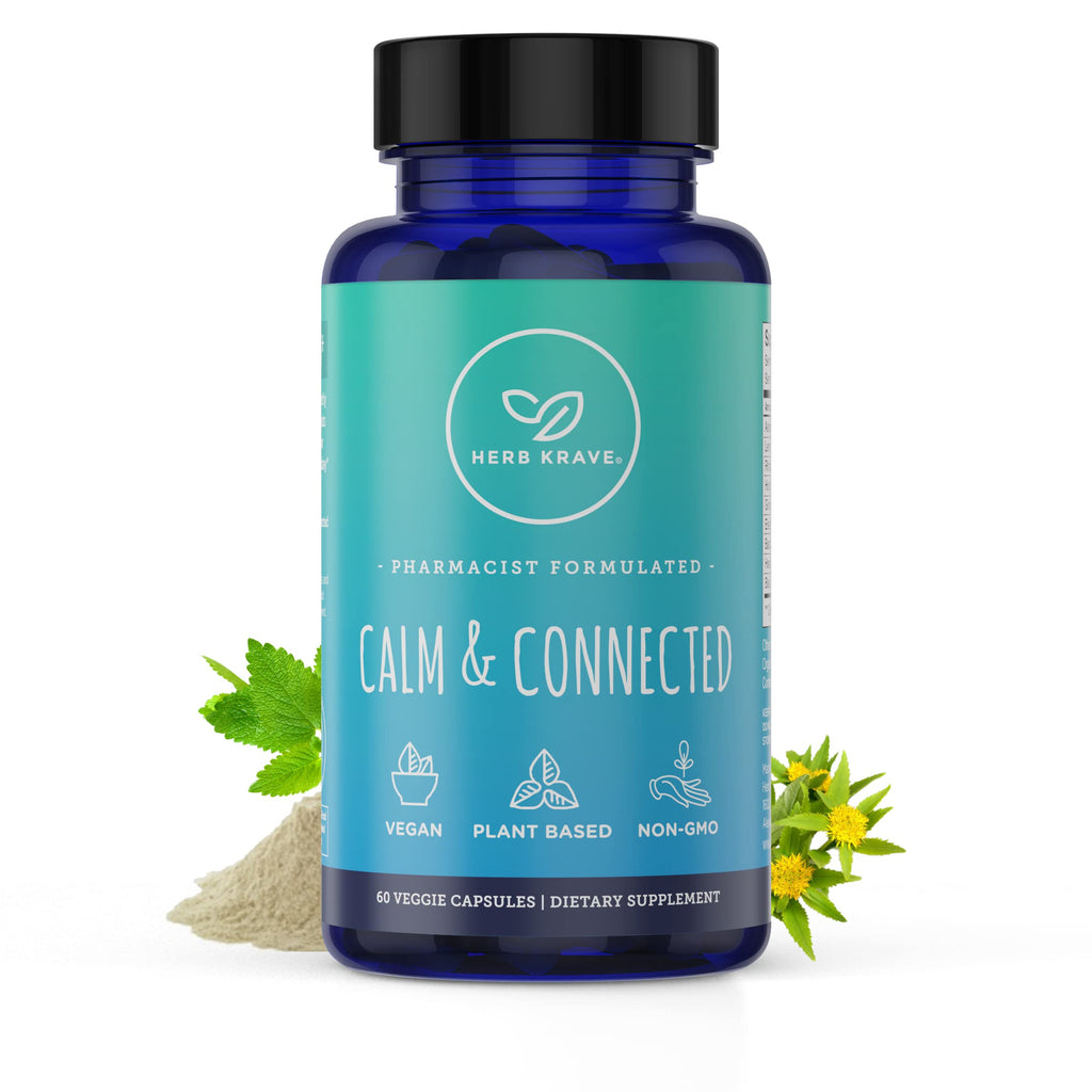Herb Krave Calm & Connected Stress Support - 60 Capsules