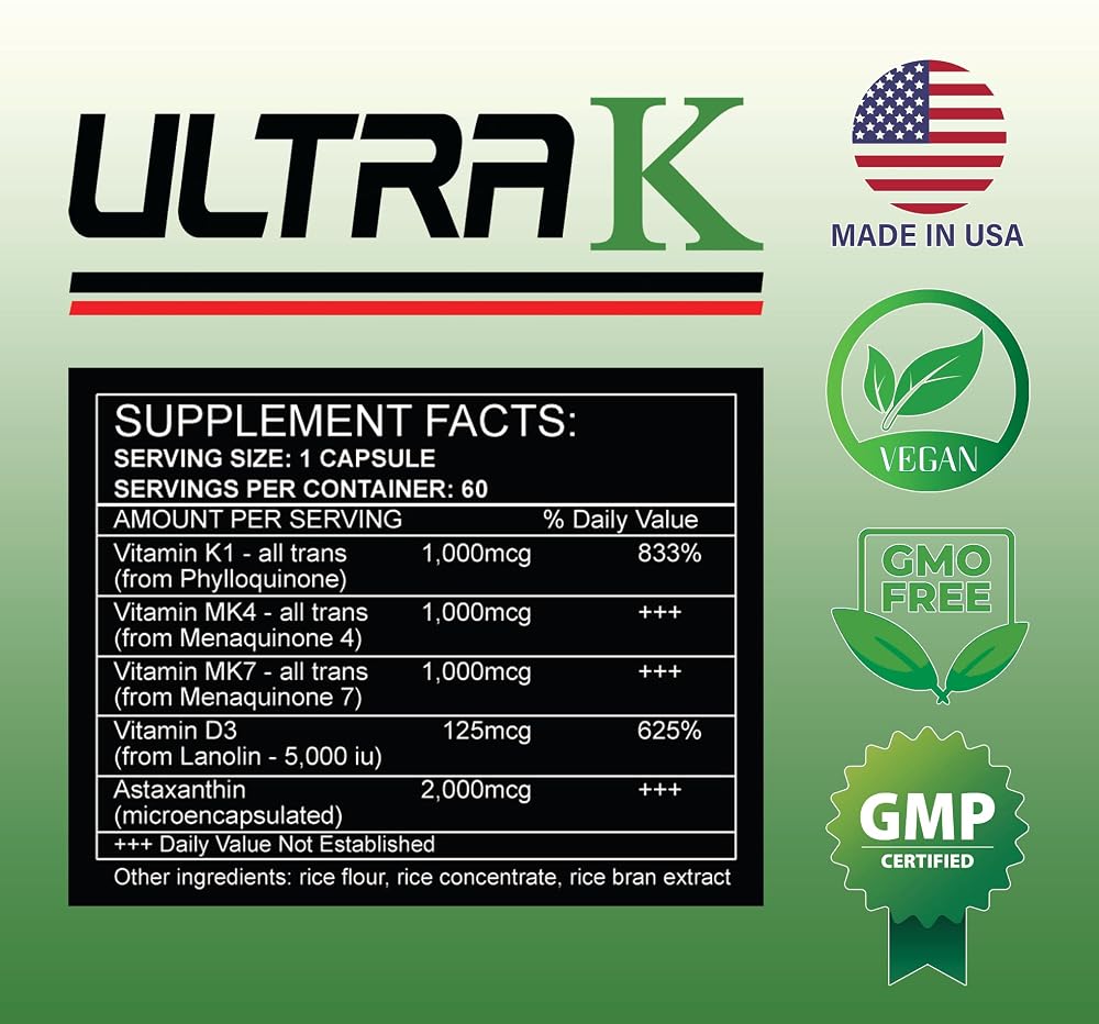 Ultra K High Intensity Training Supplement for Endurance - 60 Capsules - image 4