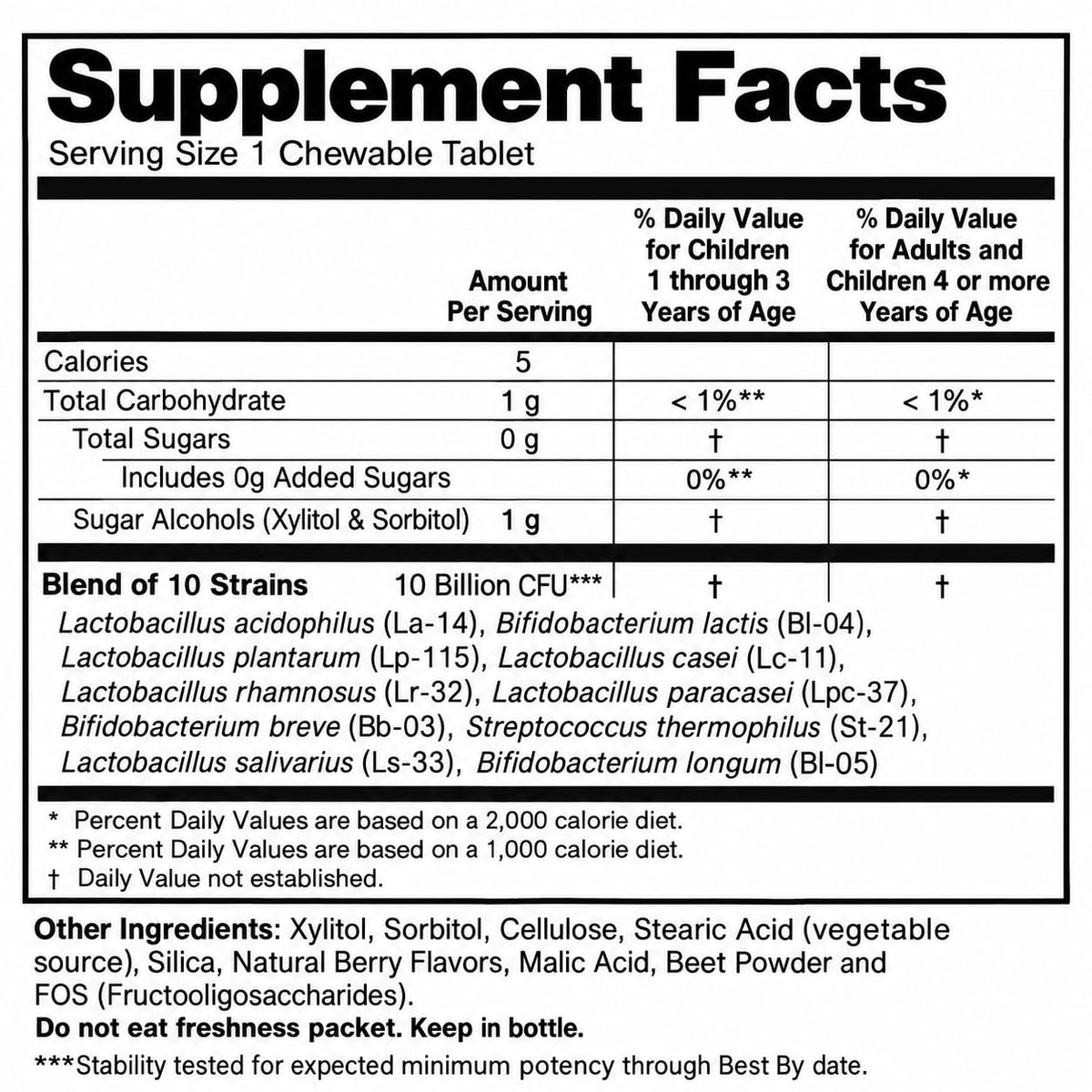 Rachel's PRO Berry Chewables Probiotic 10 Billion CFU - 50 Chewables - image 5