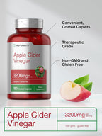 Horbäach Apple Cider Vinegar Caplets 3200mg - 180 Pills - image 4