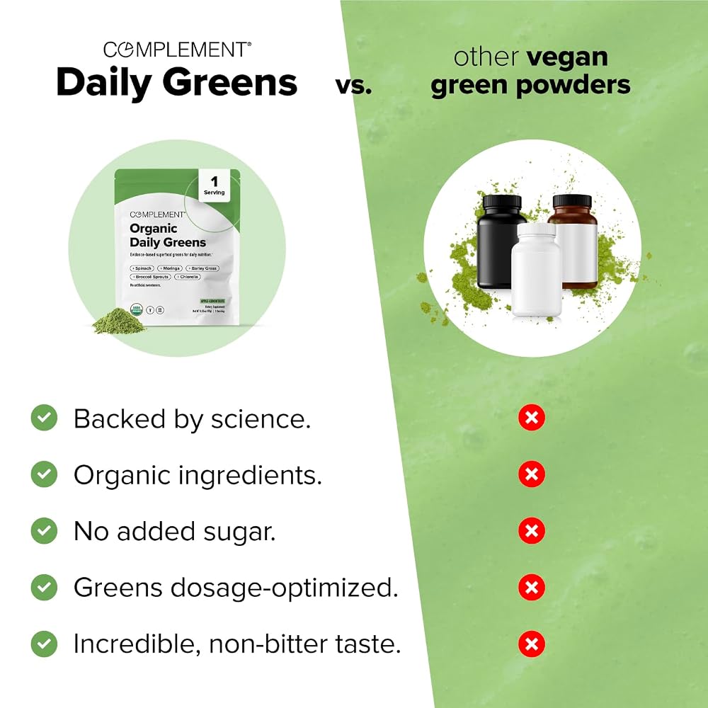 Complement Organic Daily Greens Powder Superfood - 1 Serving - image 6