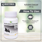 Generic Activated Charcoal 250mg Digestive Cleanse - 60 Capsules - image 4