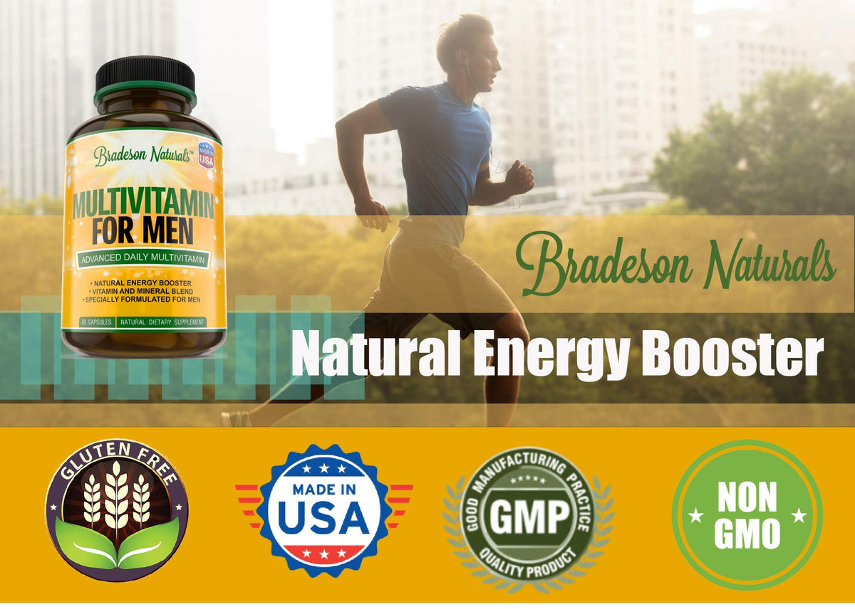 Bradeson Naturals Men's Multivitamin for Energy & Focus - 60 Capsules - image 4