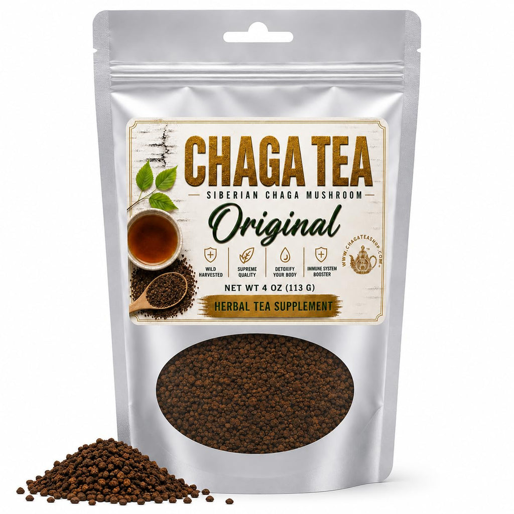 ChagaTeaShop Siberian Chaga Mushroom Loose Tea Caffeine Free Natural