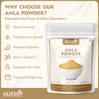 AEJESOP Organic Amla Powder Indian Gooseberry - 200g - image 3