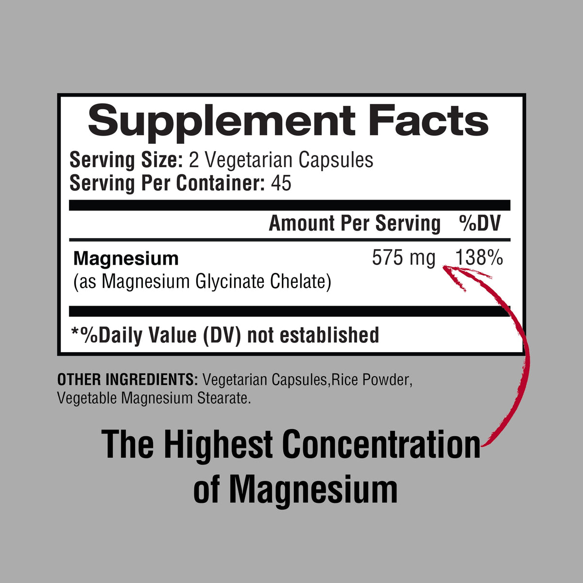 Happi Mi Nutrition Magnesium Glycinate 575mg - 90 Capsules - image 2
