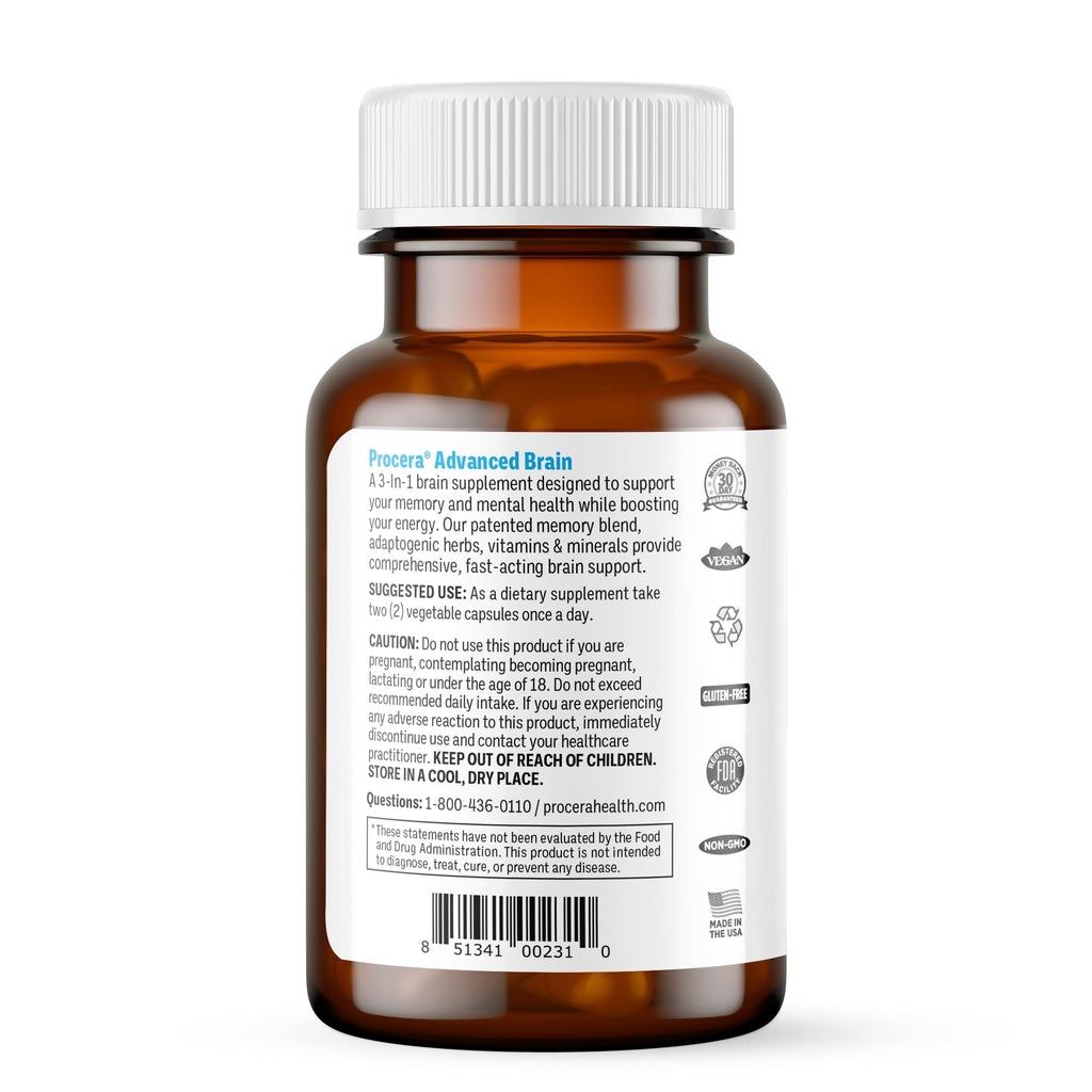 Procera Advanced Brain Fast Acting Memory Support - 60 Capsules - image 2