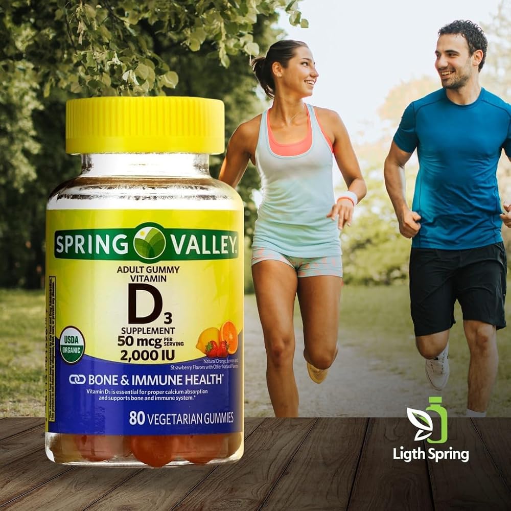 LightSpring Vitamin D3 Gummies 2000 IU - 80 Gummies - image 2
