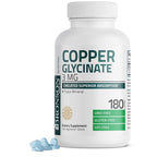 Bronson Copper 3 mg Bisglycinate Chelate - 180 Vegetarian Tablets