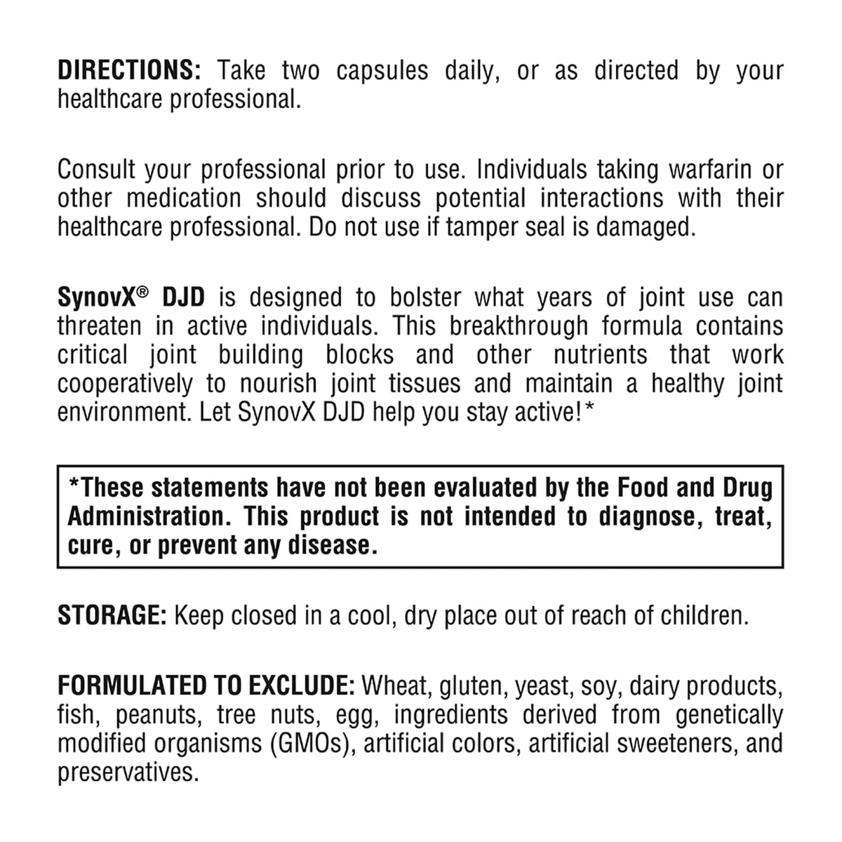 XYMOGEN SynovX DJD Joint Support - 120 Capsules - image 7
