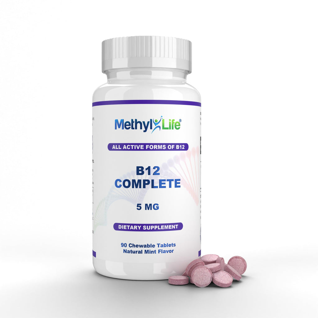 Methyl-Life B12 Complete 5000 mcg Methylcobalamin - 90 Tablets