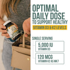 Triquetra Health Organic Plant D3 + K2 (5000 iu D3) - All-Trans MK7