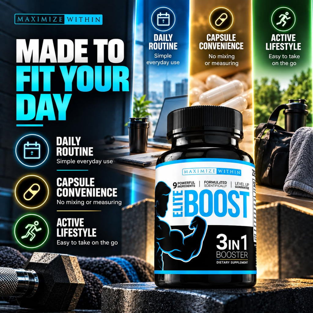 Maximum Slim Elite Boost 3 in 1 Testosterone Support - 120 Capsules - image 2
