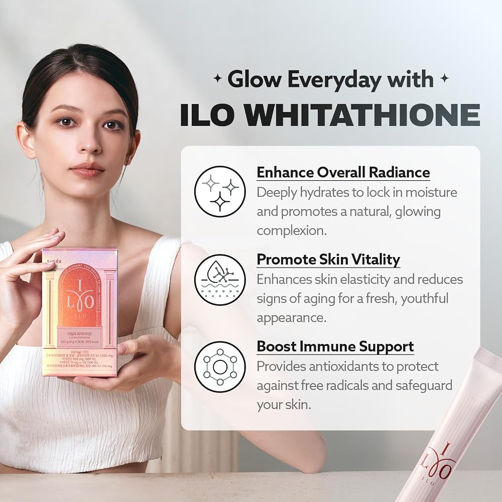 ILO Whitathione Antioxidant Powder Sticks 500mg Vitamin C - 30 Count - image 4