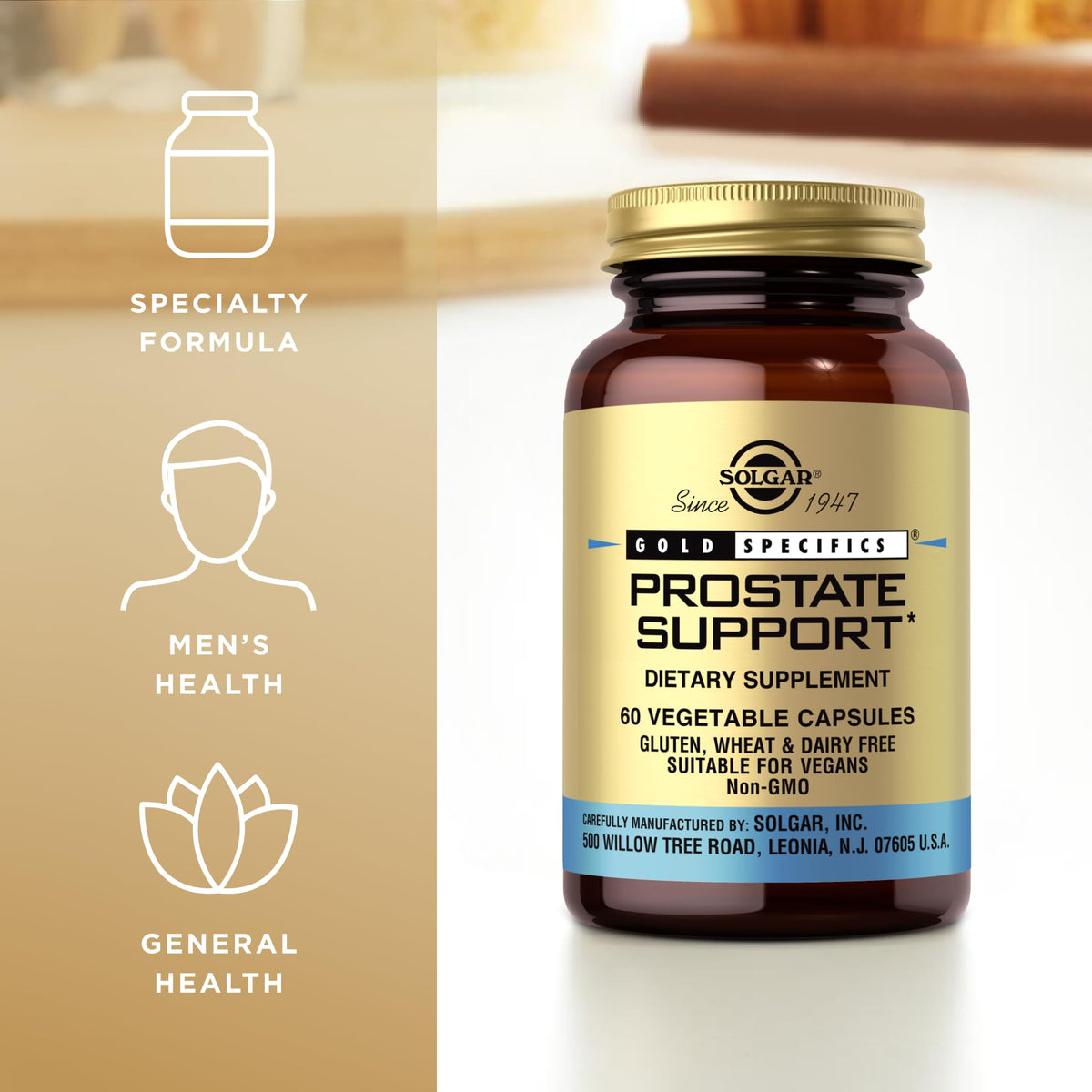 Solgar Prostate Support - 60 Vegetarian Capsules - image 4