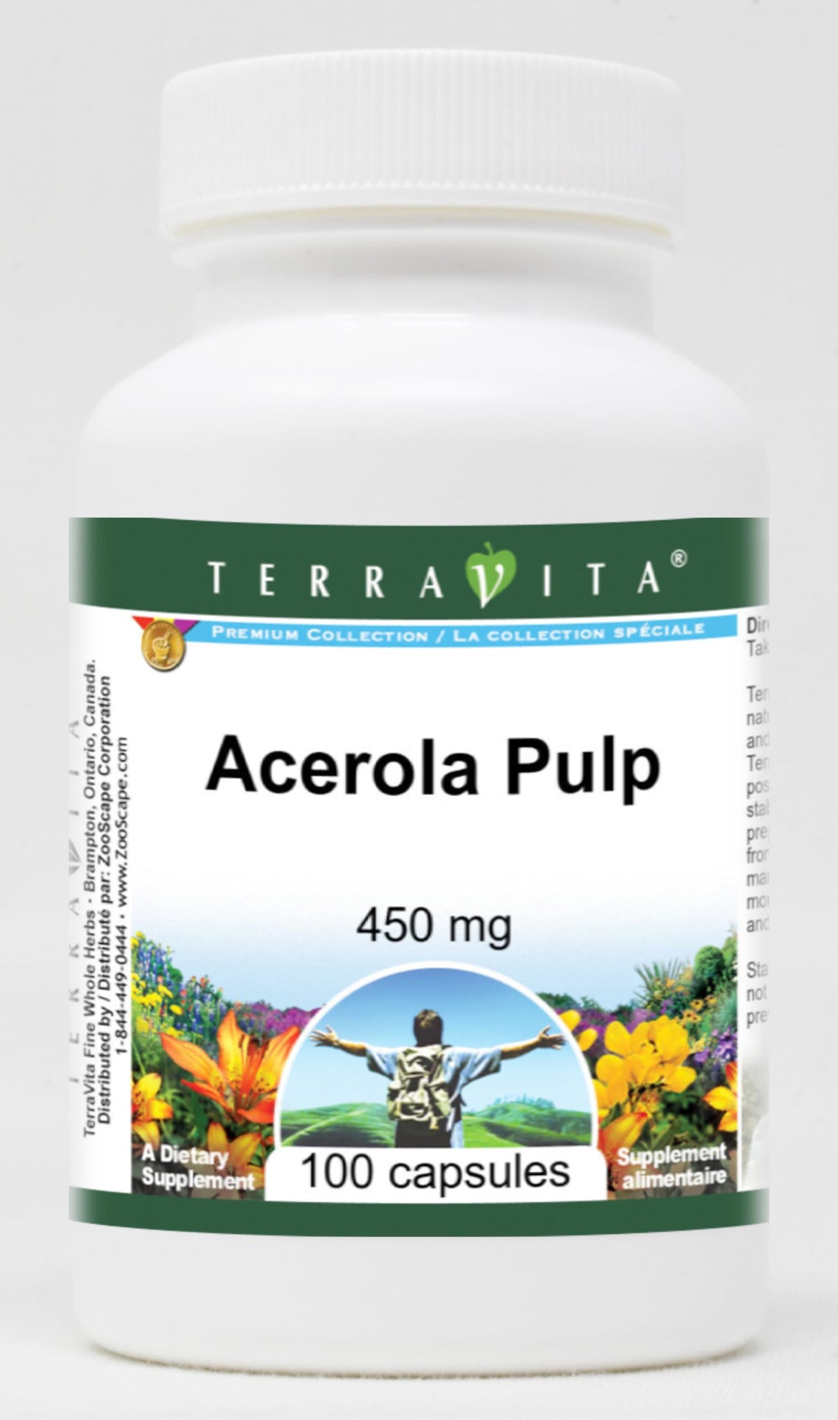Terravita Acerola Pulp 450 mg - 100 Capsules