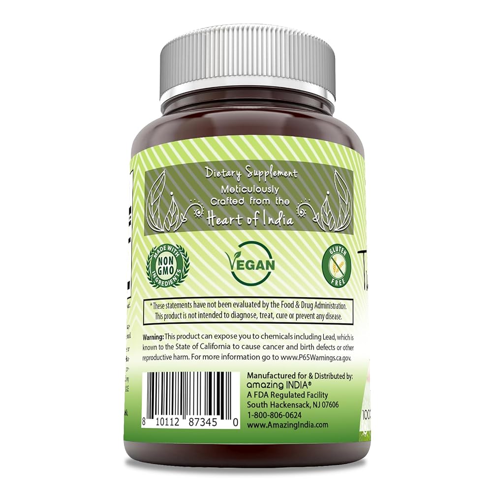 Amazing India Turmeric Curcumin 1000 mg - 120 Vegetarian Capsules - image 3