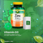 LightSpring Zinc 50mg with Vitamin D3 2000 IU - 150 Capsules - image 3