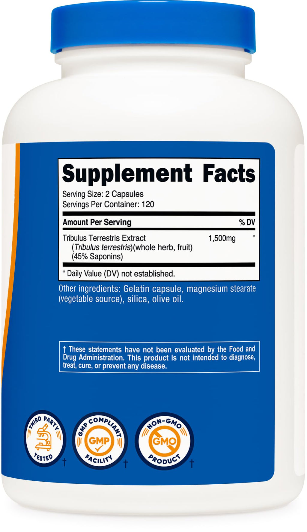 Nutricost Tribulus Terrestris Extract 1500mg - 240 Capsules - image 5