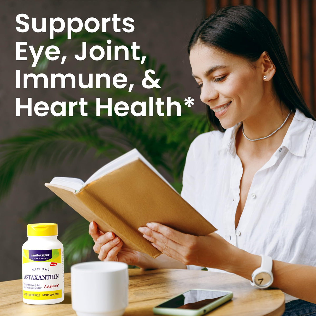 Healthy Origins Astaxanthin AstaPure 4 mg - 150 Softgels - image 3