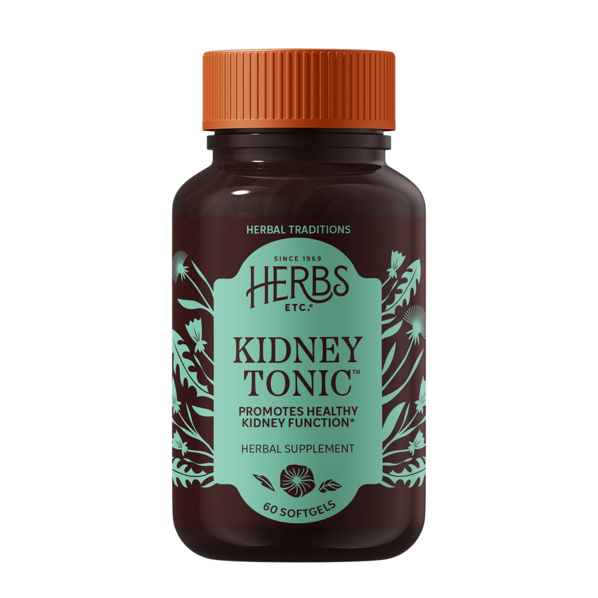 Herbs Etc. Kidney Tonic Softgels, Organic & Gluten-Free - 60 Softgels