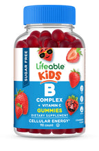 Lifeable Sugar Free Vitamin B Complex for Kids - 90 Gummies