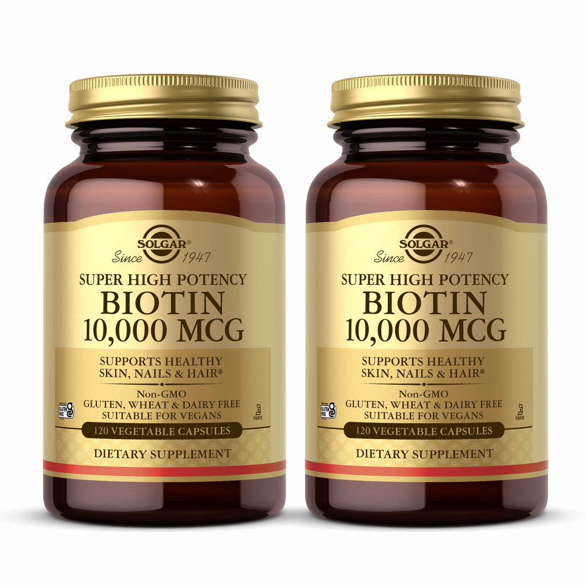 Solgar Super High Potency Biotin 10,000 mcg - 240 Capsules