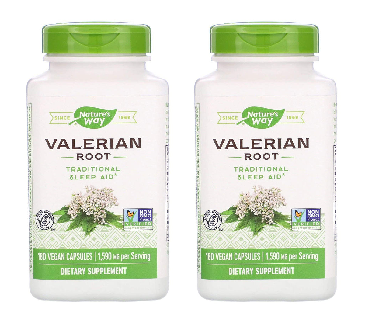 TOPNaturePlus Nature's Way Valerian Root 1,590 mg Sleep Aid - 180 Capsules