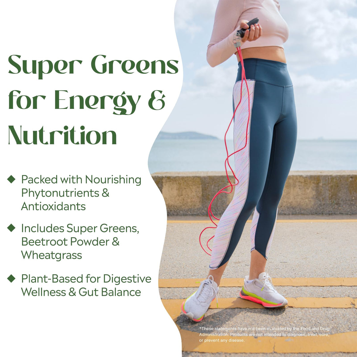 PURE Greens Superfood Powder for Energy & Nutrition - 7.4 oz - image 3