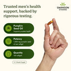 Swanson Pumpkin Seed Oil 1000mg Prostate Support - 100 Softgels - image 3