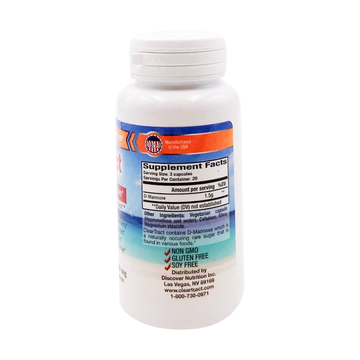 Clear Tract D-Mannose Formula Capsules 500 mg - 60 Capsules - image 2