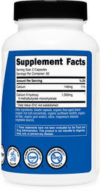Nutricost HMB (Beta-Hydroxy Beta-Methylbutyric) 1000mg - Gluten Free