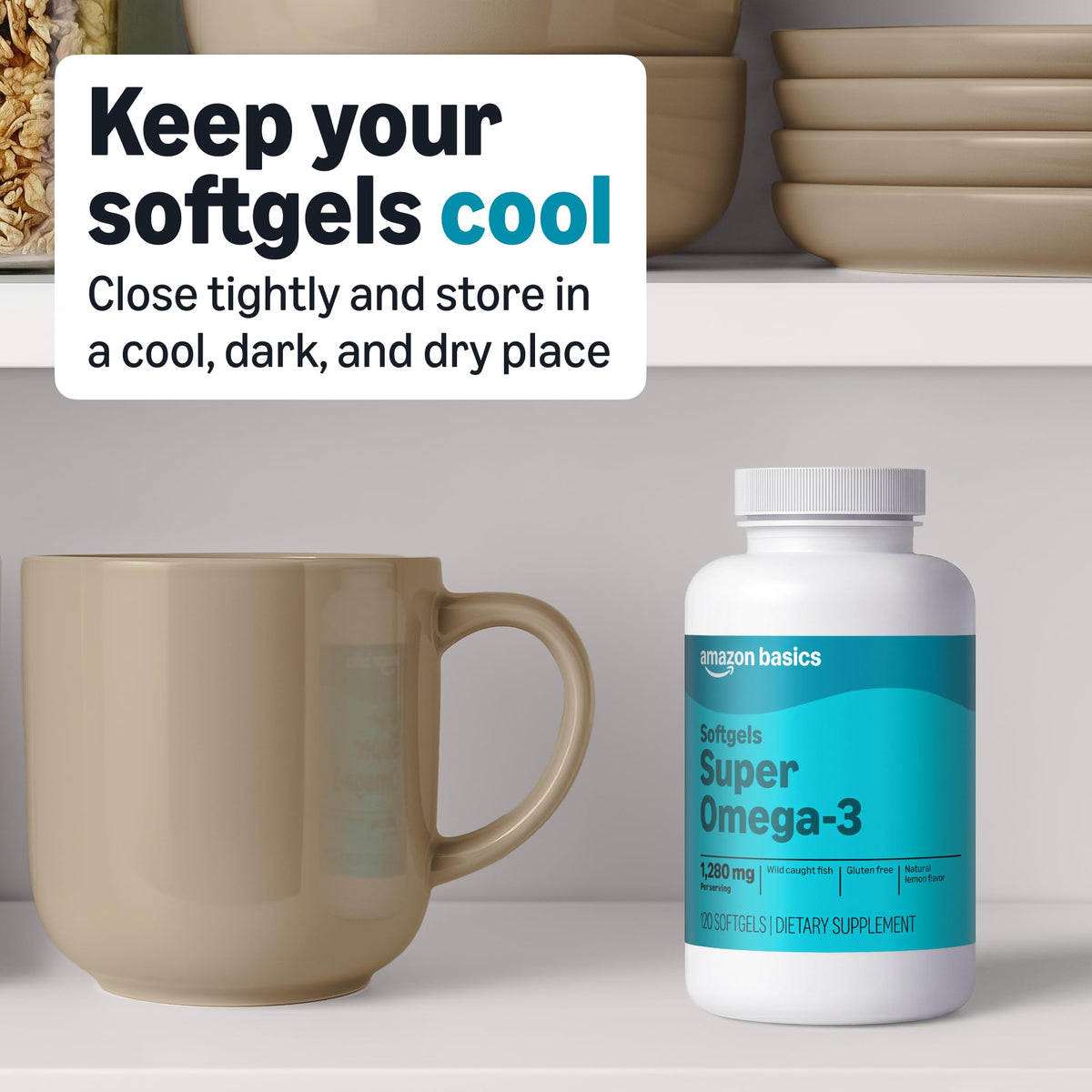 Amazon Basics Super Omega-3 with EPA & DHA - 120 Softgels - image 4