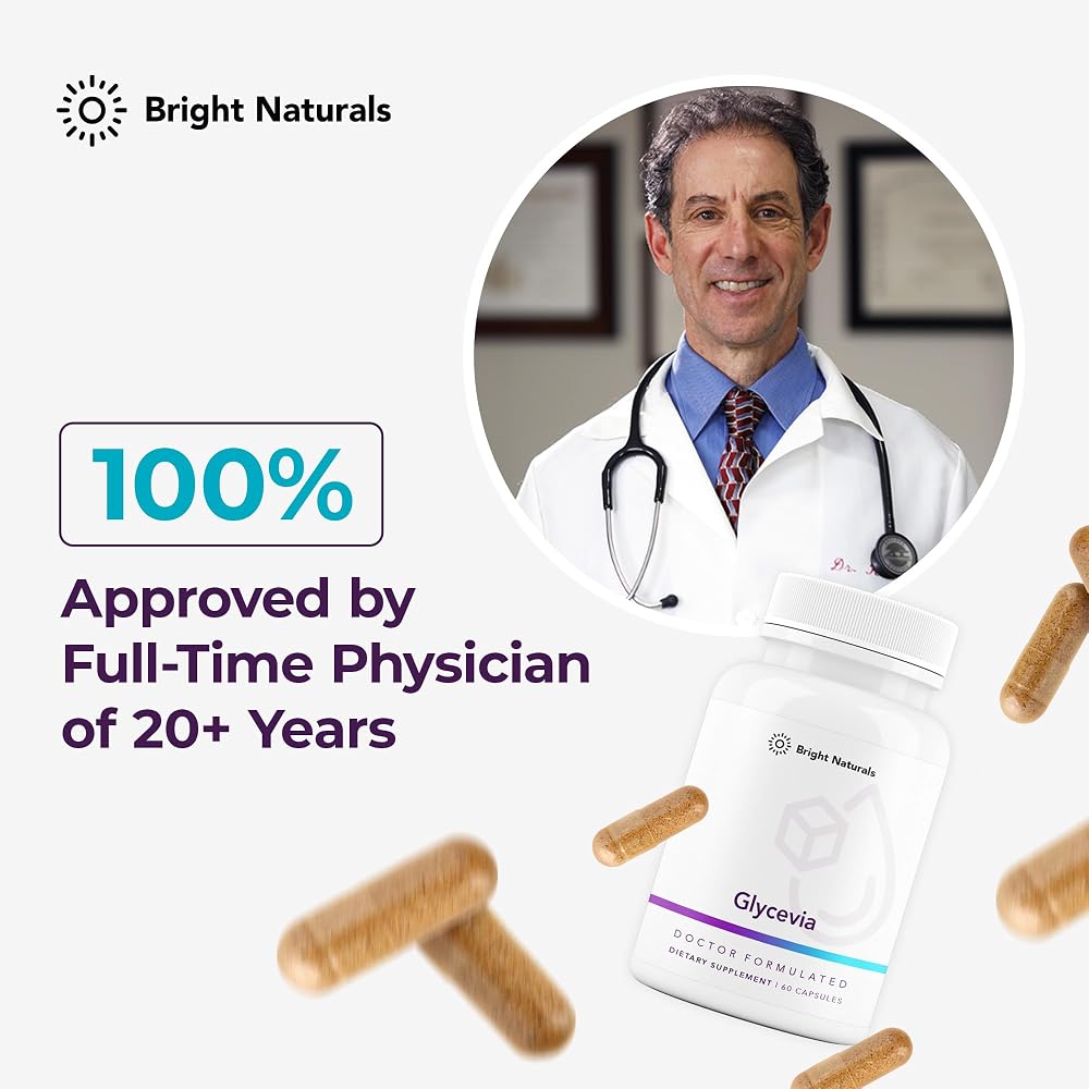 Bright Naturals Glycevia - Dihydroberberine Supplement Balances Blood