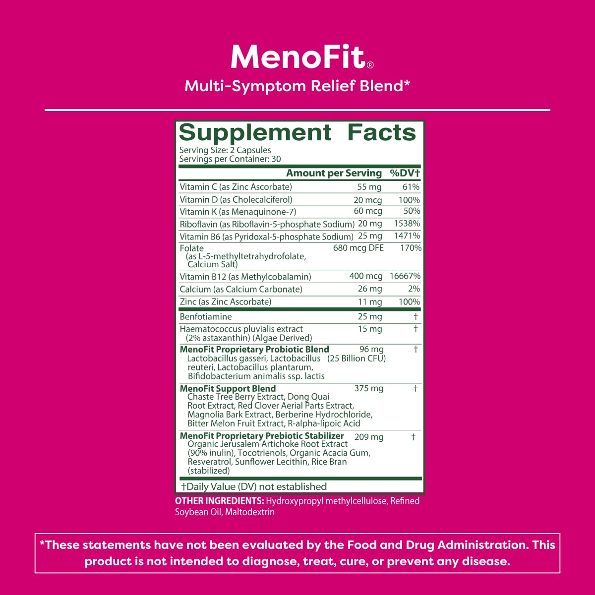 MENOLABS MenoFit Menopause Supplement for Hot Flashes - 60 Capsules - image 6